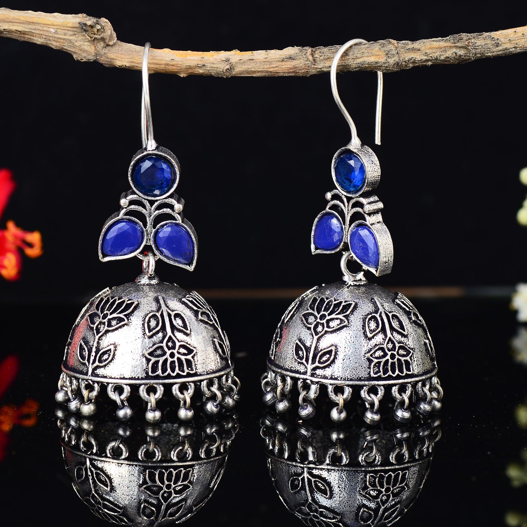 Oxidised Jhumka