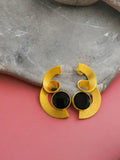 New Look Gold Plated Earring with Monalisa Stone | AMOLA