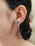 Oxidised Silver Replica Ram Stud Earrings for Spiritual Elegance | AMOLA