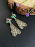 Oxidised Dangler Earrings 