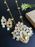 18K Gold Plated Picock Necklace With Earring | AMOLA