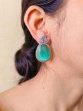 Shop Monalisa Oval Casual Stud Earrings Online | AMOLA