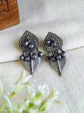 Silver Leaf Drop Earrings | AMOLA