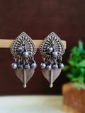 Silver Leaf Drop Earrings | AMOLA