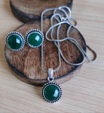 Round Monalisa Oxidized chain Pendant Set | AMOLA