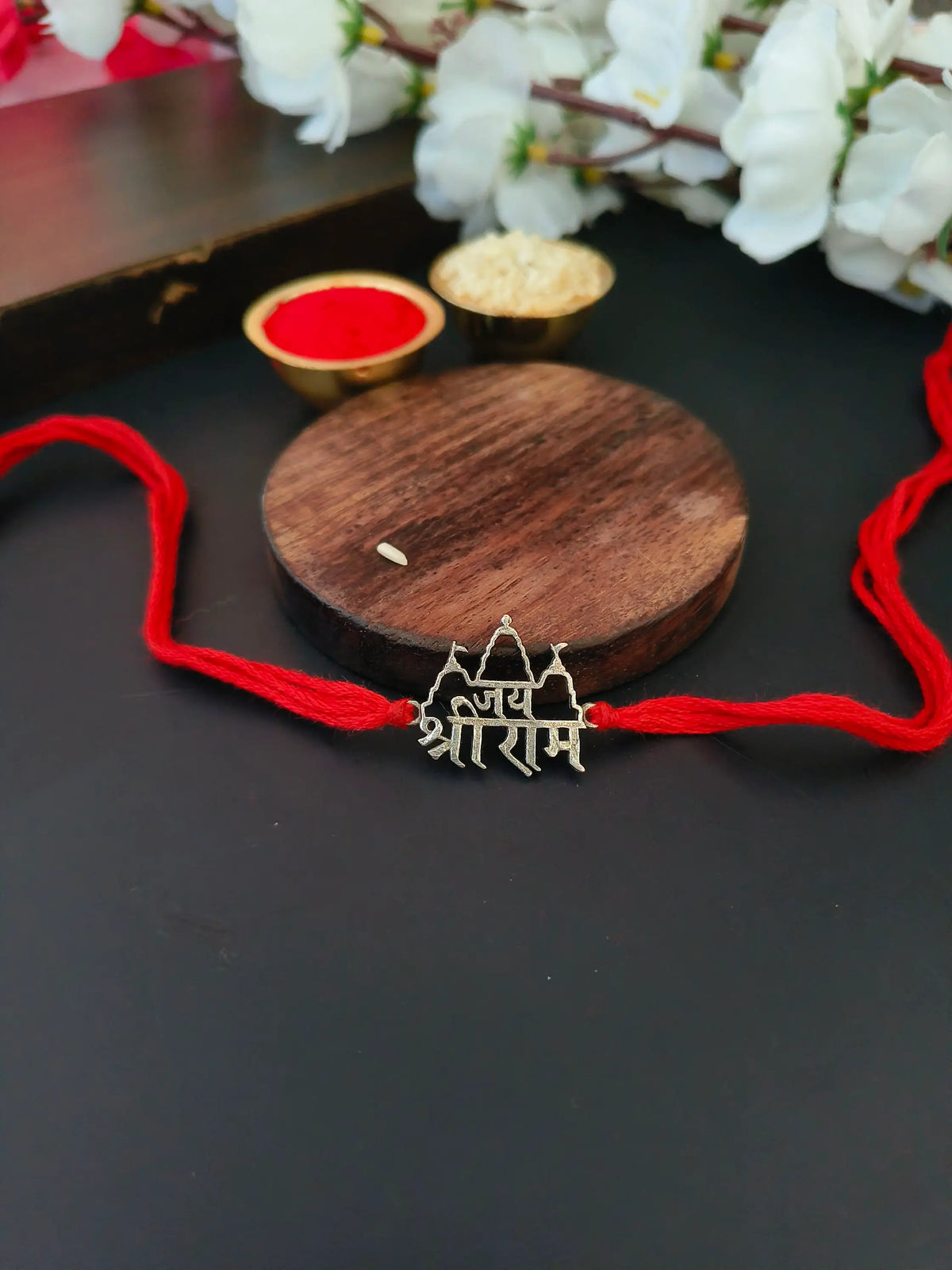 Trendy Ram Temple Rakhi with Divine Detailing | AMOLA