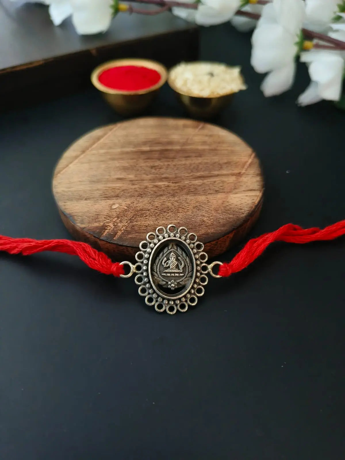 Mata Ji Oval Charm Rakhi | AMOLA