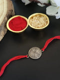 Antique Floral Coin Rakhi Design | AMOLA