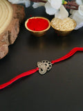 925 Silver Plated Ganesha Blessings Rakhi | AMOLA