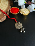 Floral Ghungroo Oxidised Rakhi Design | AMOLA