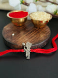 Cute 925 Silver Plated Ganesha Kids Rakhi | AMOLA