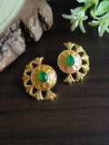 Gold Plated Floral Stud Earrings | AMOLA