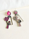 Oxidised Premium Quality Bird Dangler Earrings for Elegant Look | AMOLA
