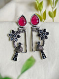Oxidised Premium Quality Bird Dangler Earrings for Elegant Look | AMOLA
