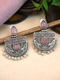 Antique Silver Pearl Dangler Earrings for Parties and Traditions | AMOLA