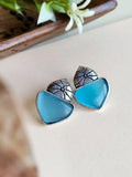 Monalisa Daily Wear German Silver Stud Earrings for Effortless Style | AMOLA