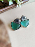 Monalisa Daily Wear German Silver Stud Earrings for Effortless Style | AMOLA