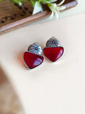 Monalisa Daily Wear German Silver Stud Earrings for Effortless Style | AMOLA