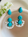 Premium Brass Oxidized Monalisa Dangler Earrings – Everyday Elegance! | AMOLA