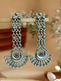 925 Silver Oxidised Festive Dangler Earrings | AMOLA