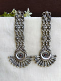 925 Silver Oxidised Festive Dangler Earrings | AMOLA