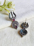 Divine 925 Silver Trishul Stud Earrings | AMOLA