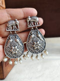 Antique 925 Silver Elephant Dangler Earrings | AMOLA