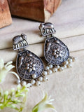 Antique 925 Silver Elephant Dangler Earrings | AMOLA