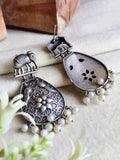 Antique 925 Silver Elephant Dangler Earrings | AMOLA
