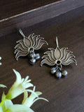 Graceful Lotus Hook Earrings | AMOLA