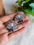 Graceful Lotus Hook Earrings | AMOLA