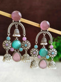 Antique Silver Ghungroo Jhumkas for Garba Glam | AMOLA