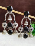 Antique Silver Ghungroo Jhumkas for Garba Glam | AMOLA