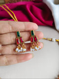Multicolor Ethnic Necklace Set with Earrings | AMOLA