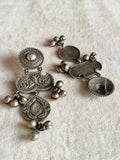 Antique Oxidized Silver Birds Dangler Earrings | AMOLA
