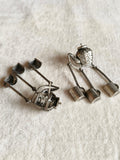 Chai Kettle Oxidized Dangler Earrings | AMOLA