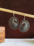 Oxidised Carry Hook Earrings  | AMOLA