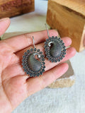 Oxidised Carry Hook Earrings  | AMOLA