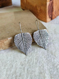 Oxidised Pan Shape Hook Earrings | AMOLA
