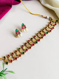 Gold-Plated Temple Choker Jewelry Set | AMOLA