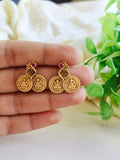 Traditional Laxmi Goddess Gold Coin Necklace Set | AMOLA