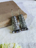 Silver-Plated Hook Earrings with Ghungroo for Casual Elegance | AMOLA