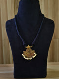 Golden Nagara style Pearl Thread Pendant | AMOLA