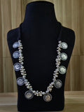 German Silver Banjara Coin Ghungroo Necklace | AMOLA