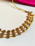 Three Layer Lakshmi Coin Temple Choker | AMOLA