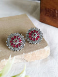 Daily Wear Oxidised Stud Earrings | AMOLA