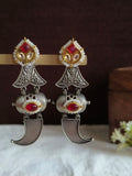 Dual Tone Oxidized Dangler Earring | AMOLA