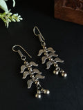 German Silver Winged Motif Hooks Earring| AMOLA