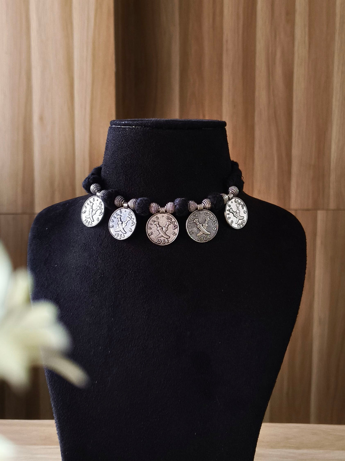 German Silver Coin Necklace for Garba | AMOLA