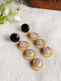 Golden Amrapali Pearl Dangler Earrings | AMOLA